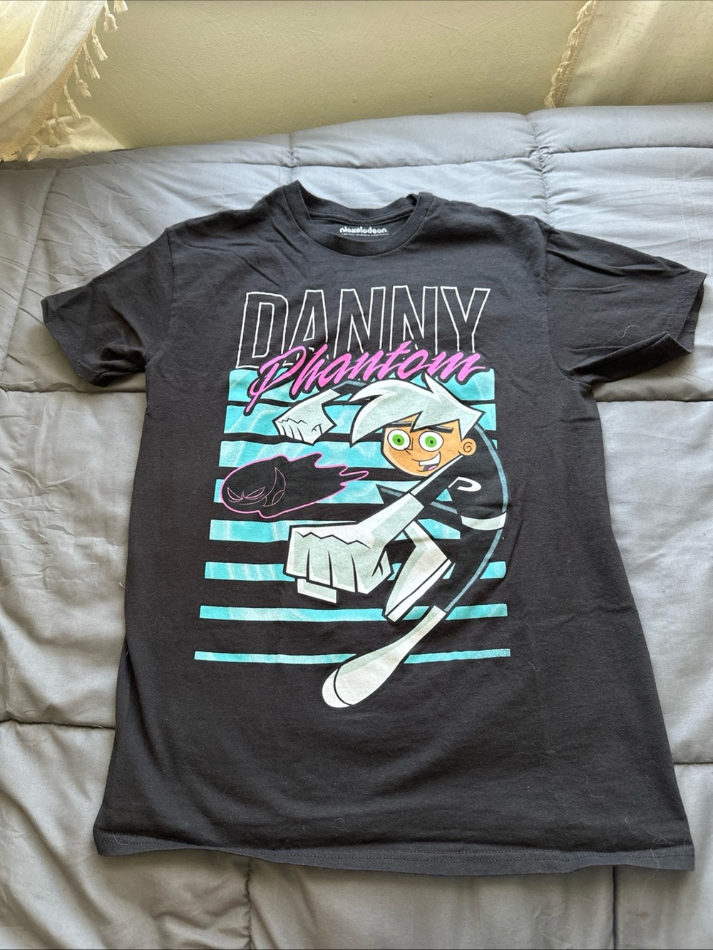 Nickelodeon Danny Phantom Men's Small Black Short Sleeve T-shirt